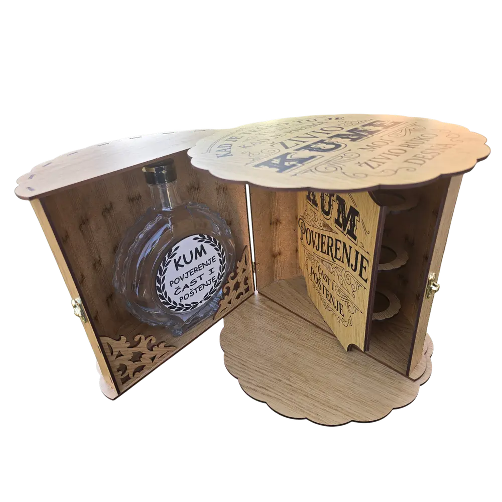 Mini bar burce flasa 0,7 L i 6 čašica