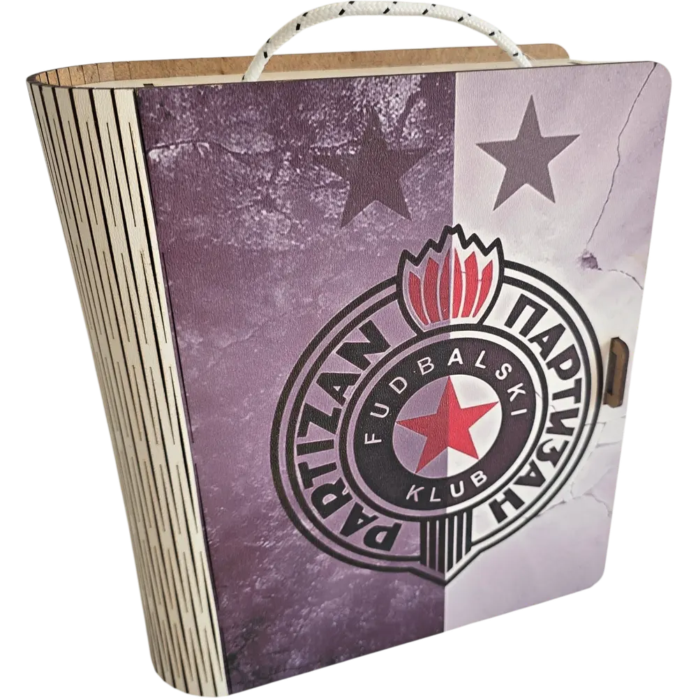 Mini bar knjiga sa flasom 0,7 L i dve  casice - slika 4