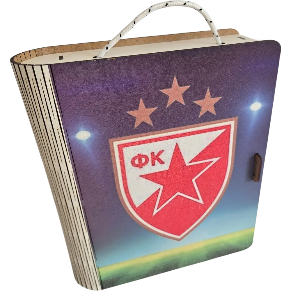 Mini bar knjiga sa flasom 0,7 L i dve  casice - slika 6