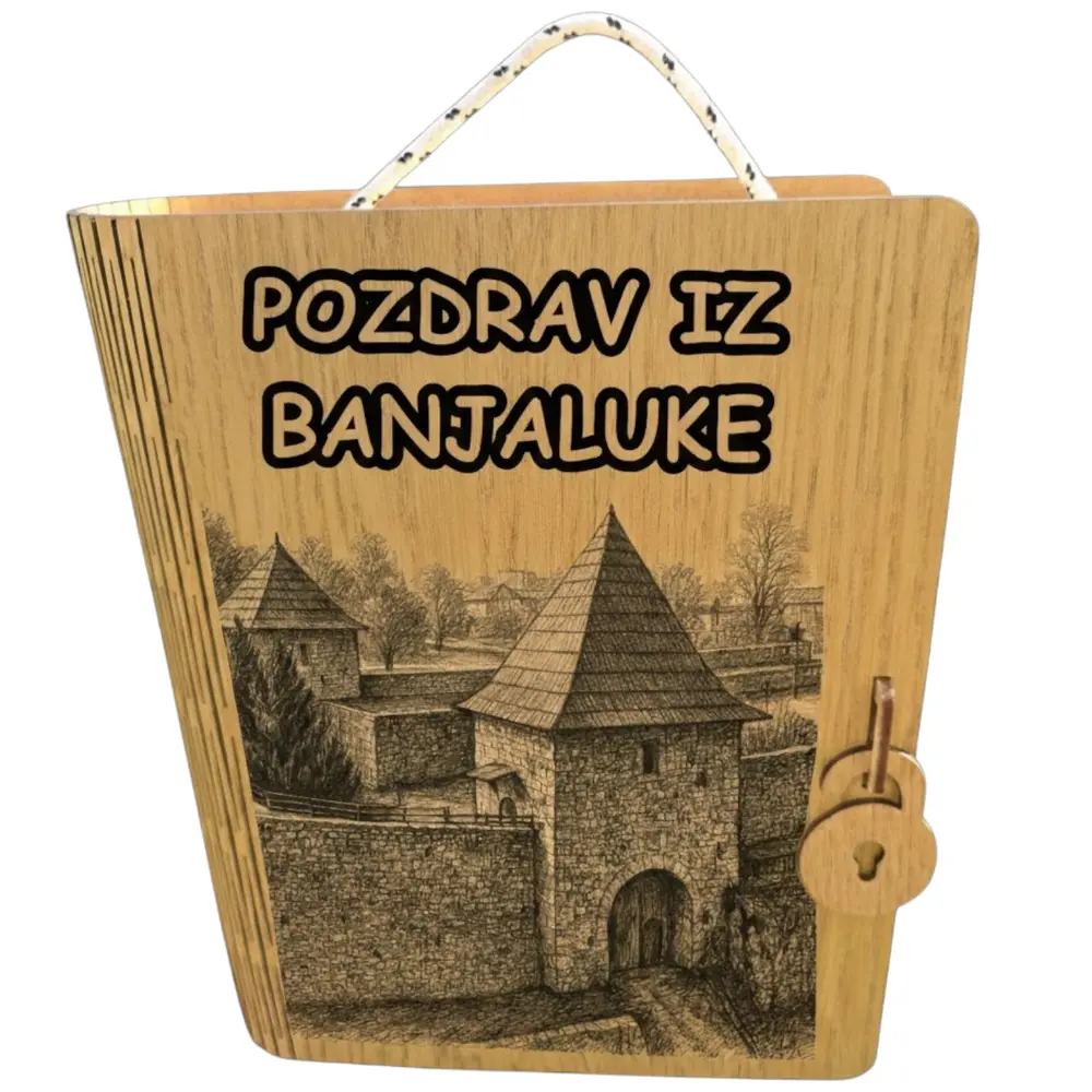 Mini bar knjiga suvenir - Pozdrav iz Banjalule, Dubice, Doboja