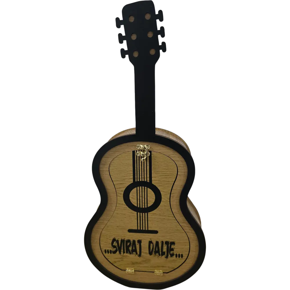 Personalizovana kutija za piće "Gitara" – Poklon set sa gravurom