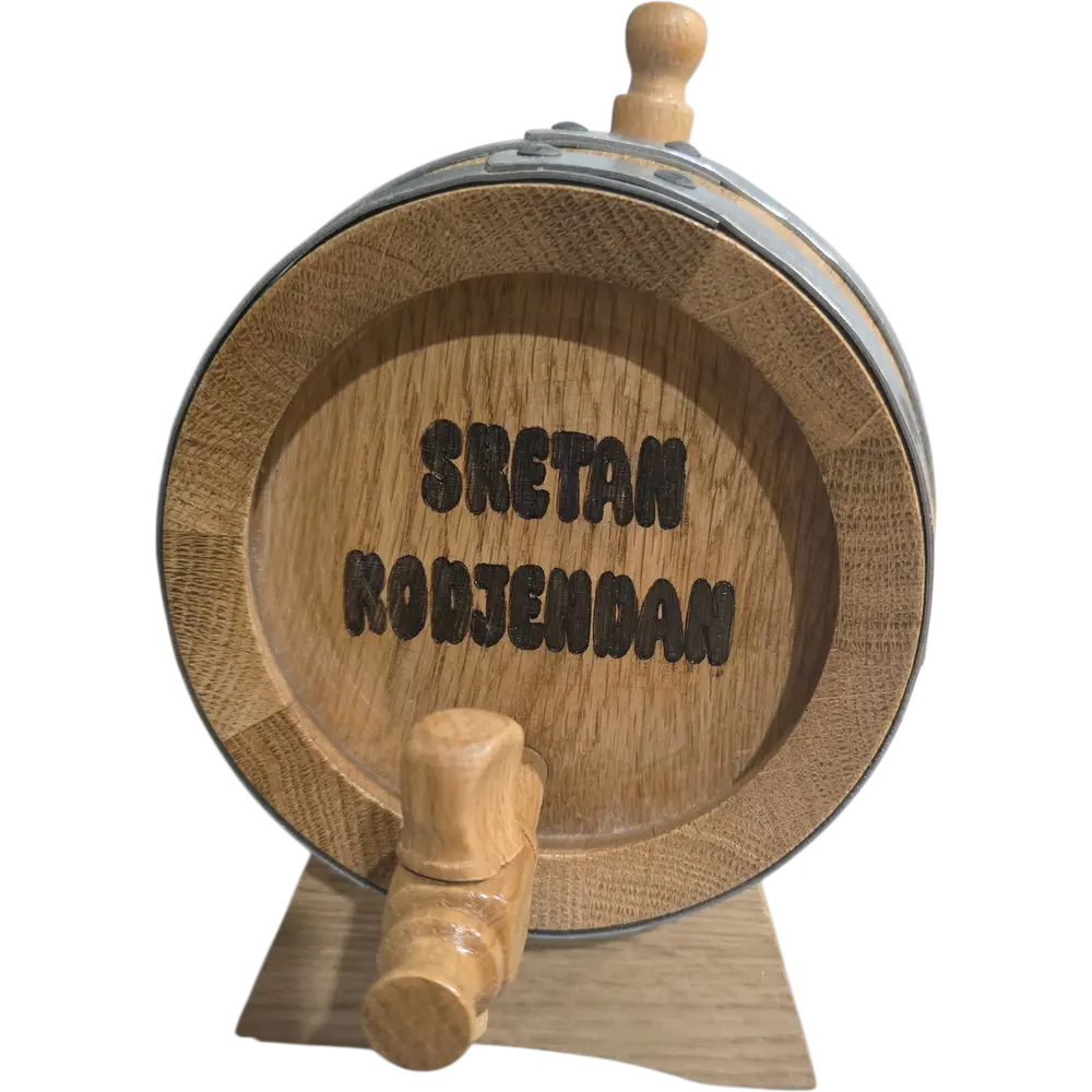 Personalizovano drveno burce 1l